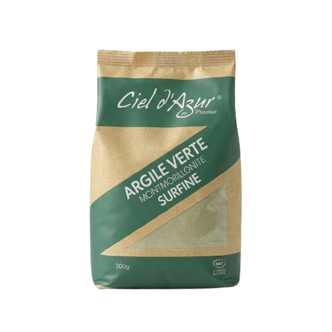 Argile verte surfine Montmorillonite Ciel d'Azur - 300 g
