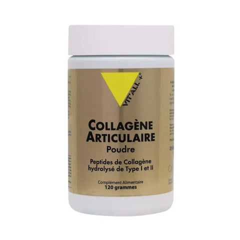 Collagène articulaire en poudre-Type I et II-120g-Vit'all+