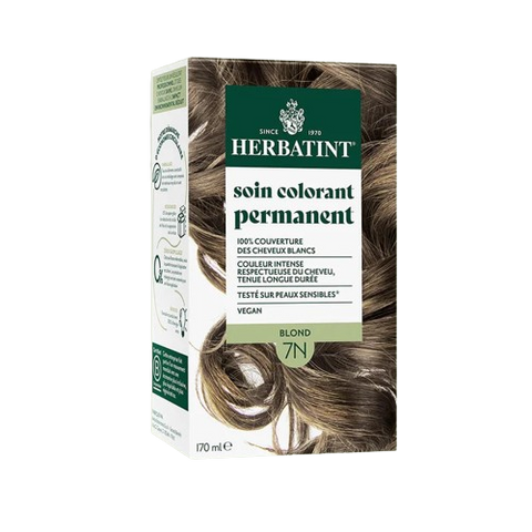 Coloration permanente Blond 7N Herbatint - kit 170 ml