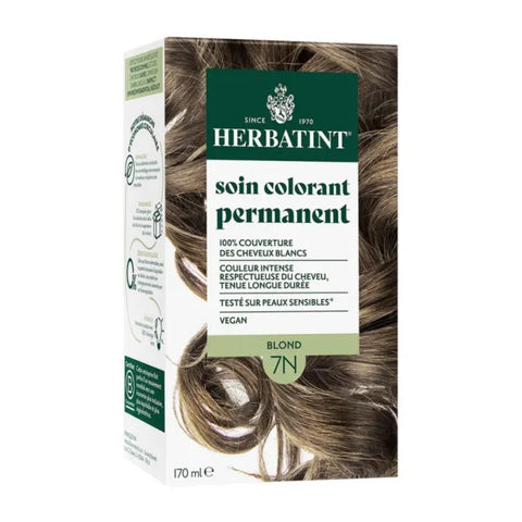 Coloration permanente Blond 7N Herbatint - kit 170 ml - vue 2