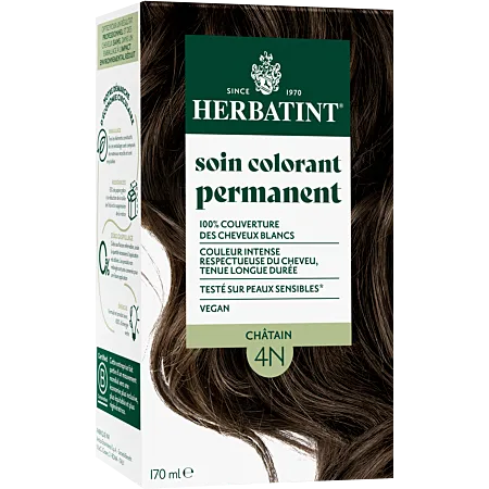 Brown Hair Color 4N-170ml-Herbatint