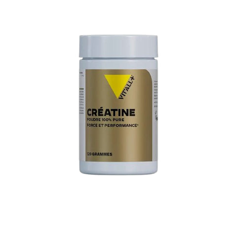 Pot Créatine Monohydrate Pure 120 g Vit'all+ – complément musculation et force fabriqué en France