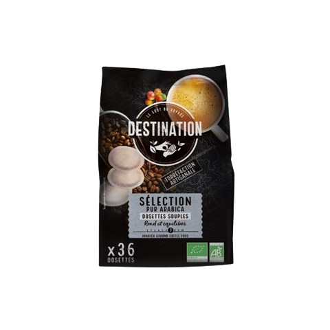 Dosettes Café Senseo sélection Pur Arabica Bio-x36-Destination
