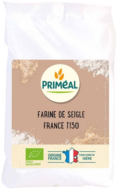 Farine de Seigle Bio T130-500g-Priméal