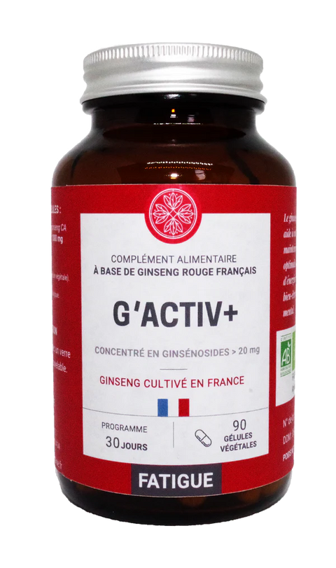 G'Activ+ ginseng rouge bio Jardins d'Occitanie - 90 gélules