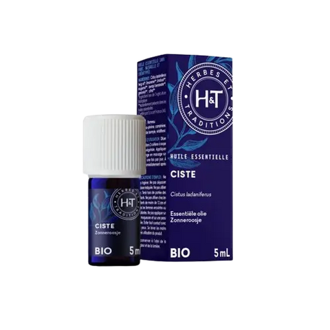 Huile essentielle de ciste bio Herbes et Traditions - flacon 5 ml