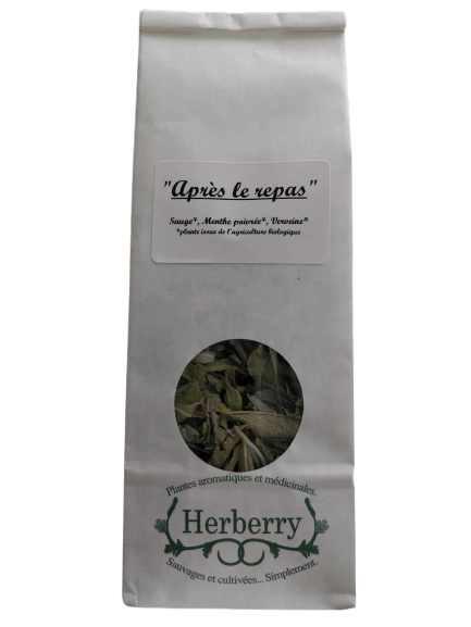 Mélange à infuser bio après le repas Herberry - 20 g