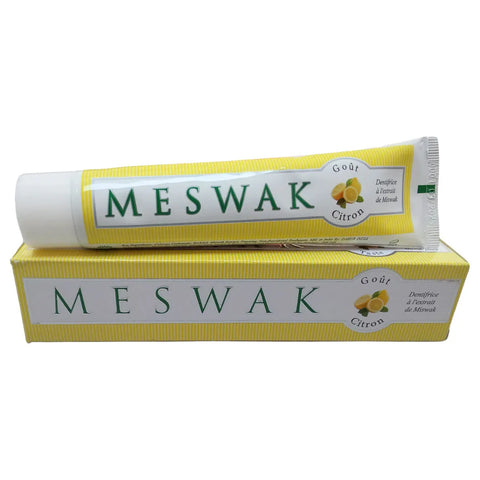 Meswak Citron 100 g Dentifrice Ayurvédique Kerala Nature", "Dentifrice naturel citron bio