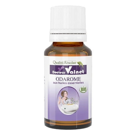 Flacon Odarome Bio 15 ml Docteur Valnet – préparation aromatique 100 % bio pour diffusion d’ambiance