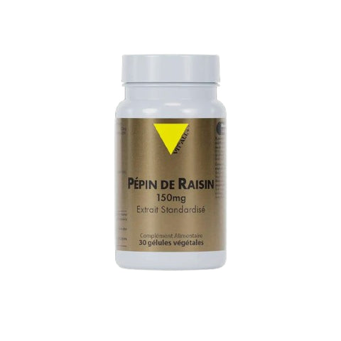 Pépin de Raisin 150 mg VIT’ALL+.Antioxydant Puissant pour Circulation et Vitalité