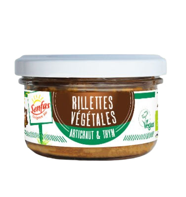 Rillettes Végétales Artichaut Thym Bio 90g – Senfas