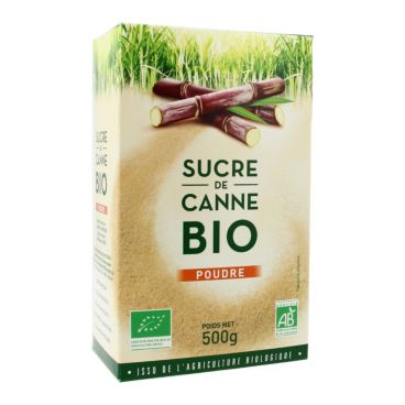 Sucre de Canne Bio en poudre-500g-Loiret & Haëntjens