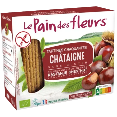 Tartines croquantes châtaigne-150 ou 300g-Le Pain des Fleurs