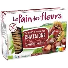 Tartines croquantes châtaigne-150 ou 300g-Le Pain des Fleurs