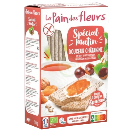Tartines spécial matin bio châtaigne-230g-Le pain des fleurs