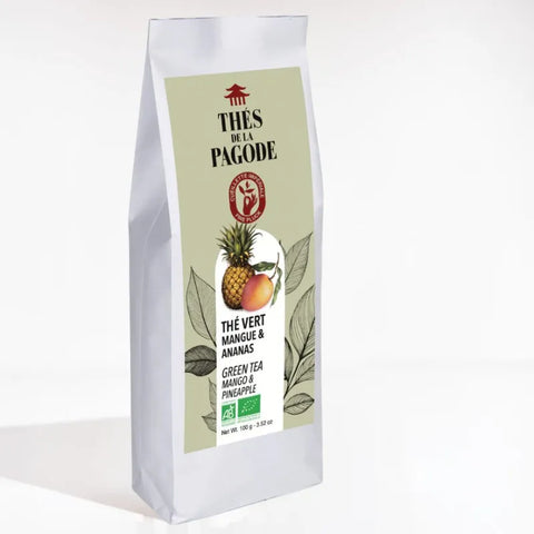 Thé vert Mangue Ananas Bio-100g-Thés de la Pagode