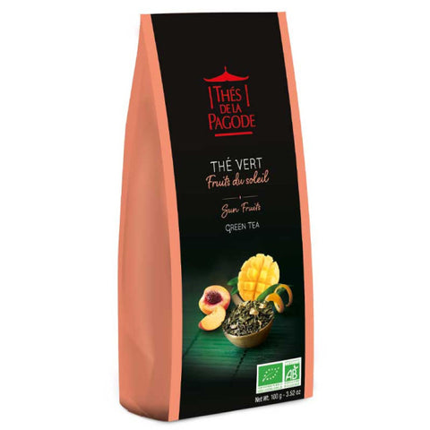 Thé vert fruits du soleil-100g-Thés de la Pagode