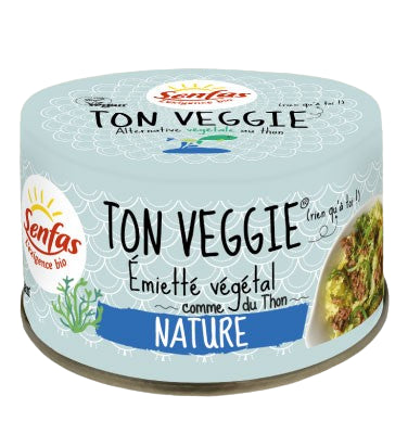Ton Veggie Nature Bio 120g Senfas | Émietté jacquier, féverole, wakamé