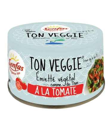 Ton Veggie Tomate Bio 120g Senfas Jacquier, olives, herbes de Provence