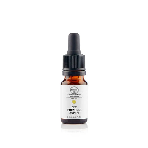 Flacon Tremble Aspen Bio 10 ml Fleurs de Bach – élixir floral n°20 pour peurs irraisonnées et sérénité