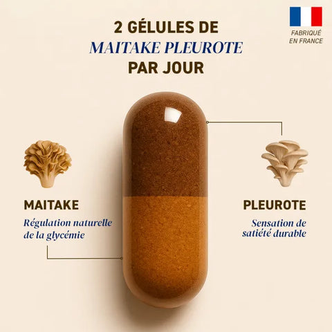 Dúo de setas Maitake y Ostra orgánicas – 56 cápsulas – French Mush