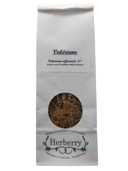 Valériane Officinale Bio pour tisanes-30g-Herberry