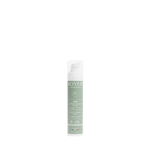 Pot Crème Visage Riche Anti-Âge Bave d’Escargot Bio 50ml Royer Cosmétique, soin bio 30% bave pure Excellent Yuka.