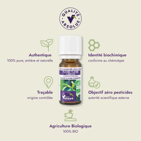 Aceite esencial de Ylang ylang orgánico-10 ml-Dr.Valnet