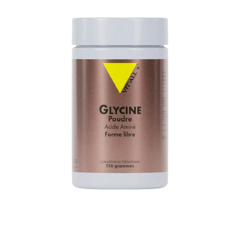 Glycine en Poudre 150 g L-Glycine Pure – Sommeil, Peau & Articulations – Vit'all+