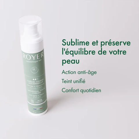Crème visage universelle à la bave d'escargot bio - 50 ml