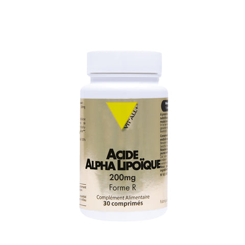 Acide Alpha-Lipoïque-200mg-30 comprimés-Vit'all+