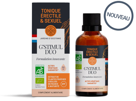 G'Stimul Duo ginseng rouge et baies bio Jardins d'Occitanie - flacon 50 ml