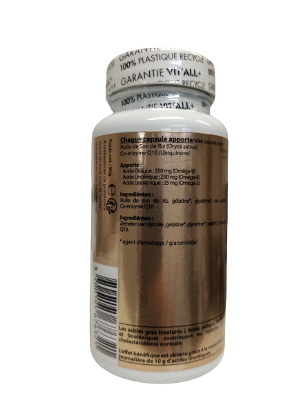 Rice bran oil + Q10-1000 mg-60 capsules-Vit'all+