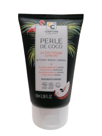 Crema facial 3 en 1 perla de coco-100ml-Comptoirs et Compagnies