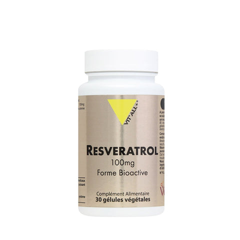 Resveratrol 100 mg - 60 gélules végétales-Vit'all+ - Boutique Pleine-Forme 