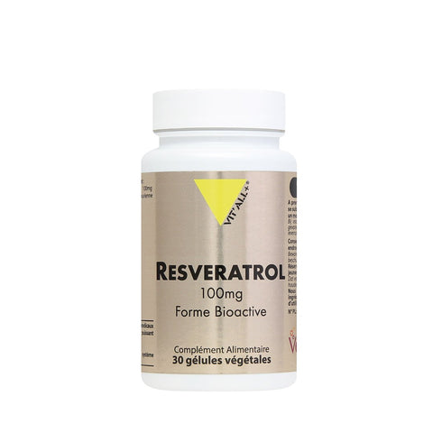 Resveratrol 100 mg - 60 gélules végétales-Vit'all+ - Boutique Pleine-Forme