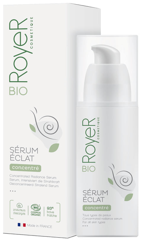 Suero concentrado de baba de caracol orgánica - 30 ml - Royer Cosmetics