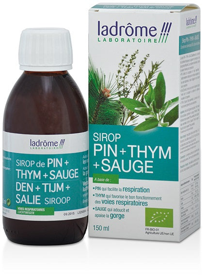 Sirop Pin Thym Sauge-150 ml-Ladrôme