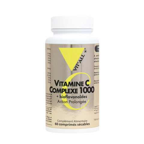 Vitamine C Complexe 1000mg-30,60,100 ou 250 comprimés-Vit'all+