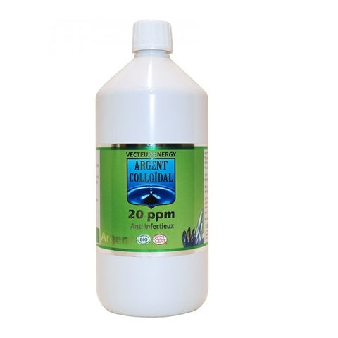 Argent colloïdal 20ppm bio-1l-Vecteur Energy