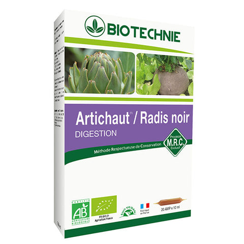 Artichaut Radis noir bio-20 ampoules-Biotechnie