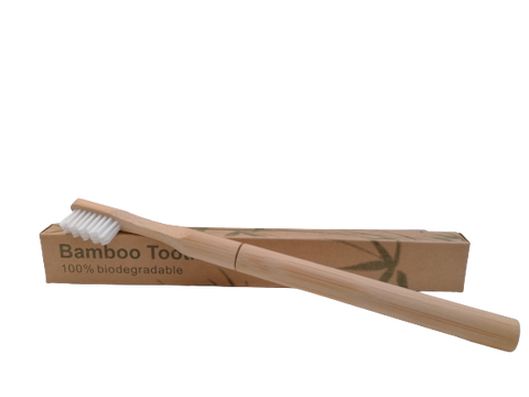 Eco-Friendly Bamboo Toothbrush with Rechargeable Head-Full Shape