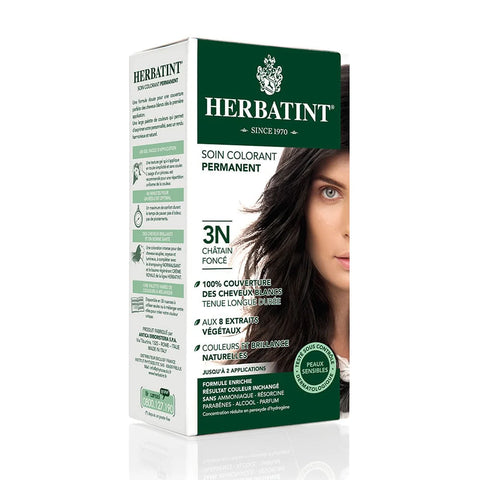 Coloration permanente Châtain foncé 3N Herbatint - kit 170 ml - vue 2