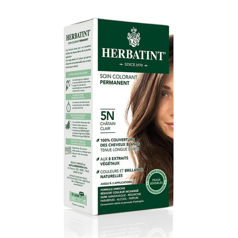 Coloration permanente Châtain clair 5N Herbatint - kit 170 ml - vue 2