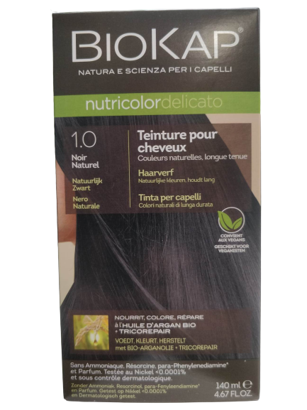 Nutricolor Delicato 1.0-Negro Natural-140ml-Biokap