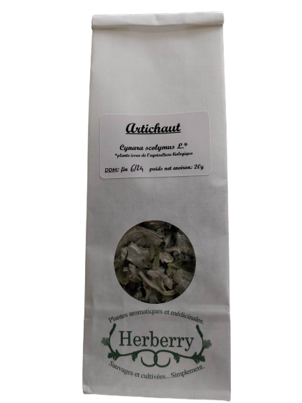 Feuilles d'artichaut bio pour tisanes-20g-Herberry