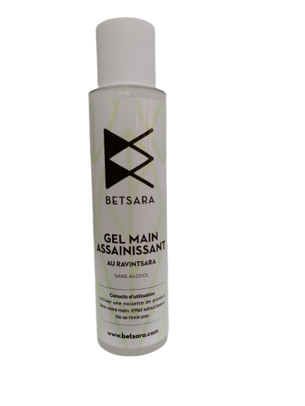 Gel main assainissant au Ravintsara bio sans alcool-100ml-Betsara