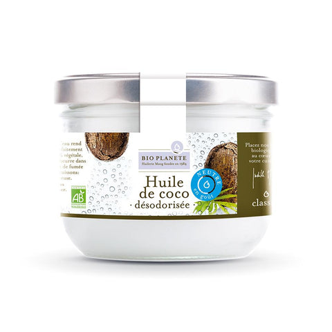 Huile de coco désodorisée Bio-400ml-Bio planète - Boutique Pleine-Forme