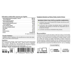 HYDROXYBLAST-Brûle graisses extra fort-120 gélules-STC Nutrition