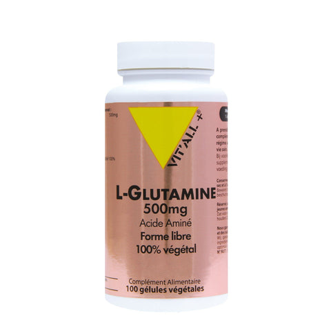 L-Glutamine 500 mg- 100 capsules-Vit'all+